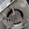 Central furnace dirty blower wheel and dirty blower motor